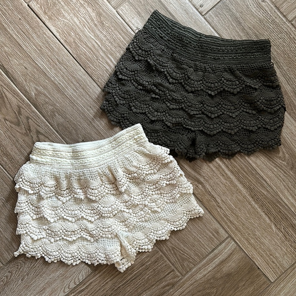 Charlotte Russe Crochet Shorts